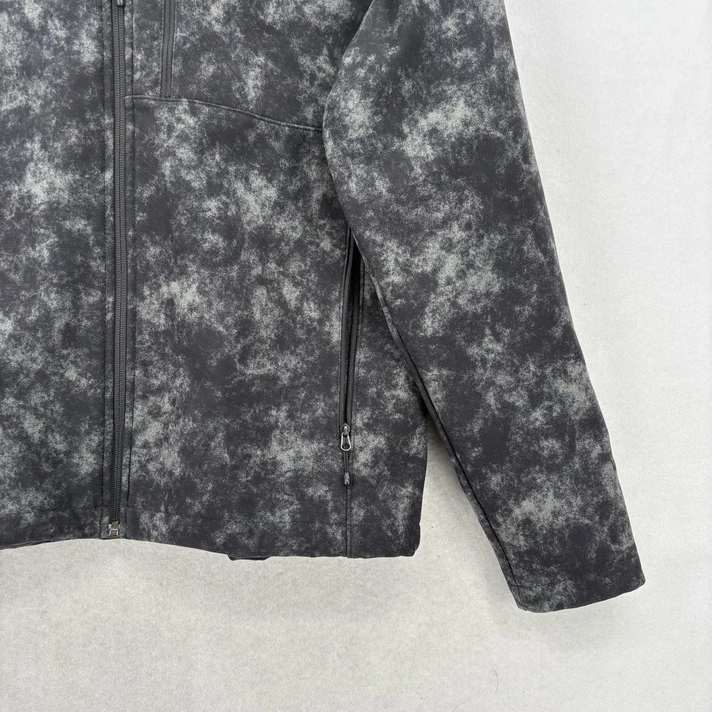 The North Face Apex Bionic 2 Hooded Jacket Mens M Gray Camo Softshell Outdoor